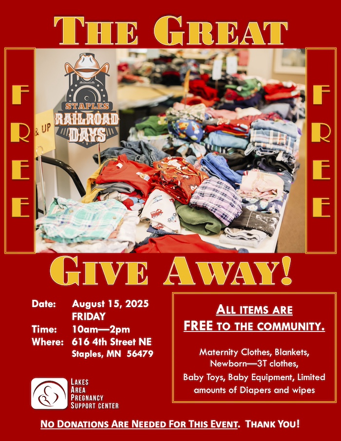 Staples Great Giveaway! Free Baby Related Items August 15, 2025